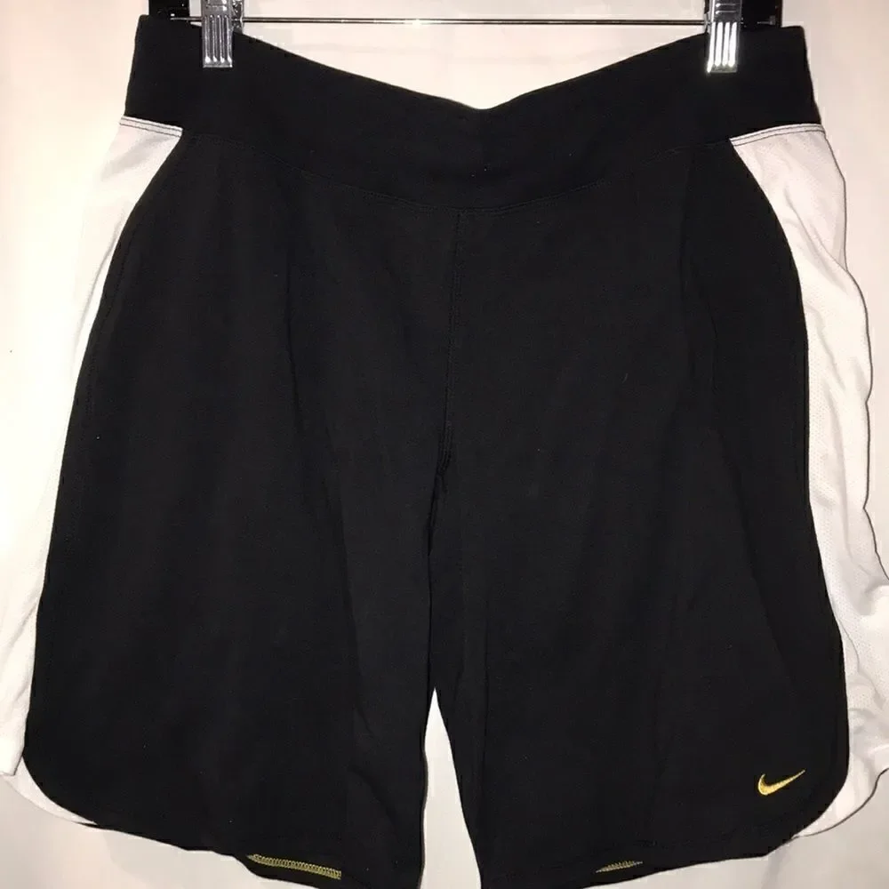 Riccardo Tisci x Nike Women's Black White Mesh Fit Dry Shorts‎ Size Medium NWT
